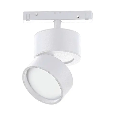 ST809.536.09 Магнитный трековый светильник Белый LED 1*9W 3000K 550Lm Ra>90 120° IP20 D85xH126 48VV