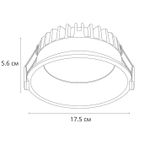 Точечный встраиваемый светильник Arte Lamp FRAME A7995PL-1WH, 1хLED