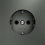 VLS040106 Розетка встраиваемая VOLTUM S70 с заземлением 16А, (титан) (ТМ Maytoni)