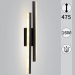 86233-9.2-001U LED2Х8W BK светильник настенный Reluce, LEDх2