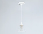 Светильник подвесной TR3551 WH/CL/FR белый/прозрачный/белый матовый E27 max 40W D160*800