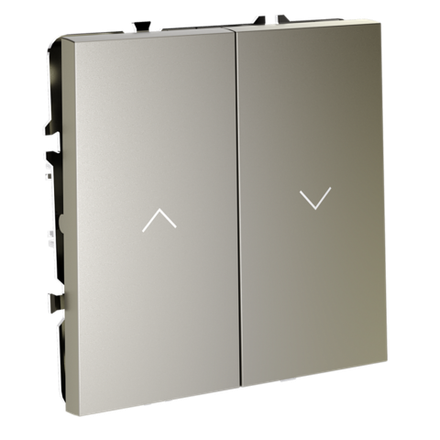 VLS020704 Выключатель встраиваемый VOLTUM S70 для жалюзи 10А, (шелк). (ТМ Maytoni)