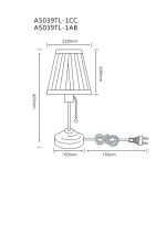 Декоративная настольная лампа Arte Lamp MARRIOT A5039TL-1AB, 1хE27