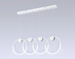Светильник светодиодный подвесной FL10598/4 WH/CH белый/хром 4200K 45W 940*20*1200 (Без ПДУ)