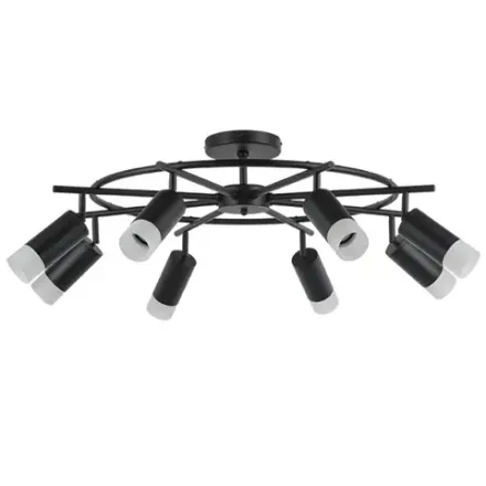 LR7183781 Люстра RULLO 8х50W GU10 ЧЕРНЫЙ (571718+214437-8+202431-8)