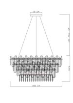 Подвесная люстра Divinare BELLATRIX 3510/02 SP-18, 18хE14