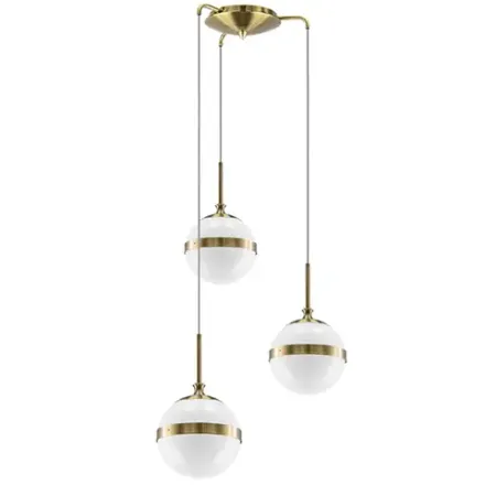 813131 Люстра GLOBO 3х40W E14 electroplating bronze/white Lightstar