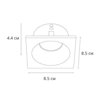 Точечный встраиваемый светильник Arte Lamp HELM A2868PL-1BK, 1хGU10