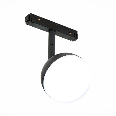 ST358.436.07 Магнитный трековый светильник Черный LED 1*7W 3000K 520Lm Ra>80 120° IP20 L120xW90xH192 48V