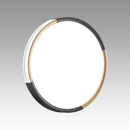 7629/EL PALE SN 134 Светильник пластик/черный/золотистый LED 72Вт 3000-6300K D490 IP43 пульт ДУ VELIO