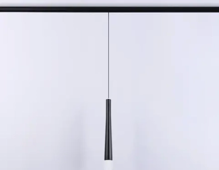 Светильник светодиодный трековый подвесной для шинопровода Magnetic GL4351 BK черный IP20 6W 4200K 48V 24° D40*H300