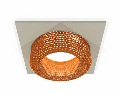 Комплект встраиваемого светильника XC7633024 SGR/CF серый песок/кофе MR16 GU5.3 (C7633, N7195)