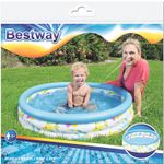 Бассейн круглый надувной 102*25 см, 101 л, "Океан" 51008 Bestway