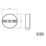 2202,19 Светильник Затмение черный d25 h4,5 Led 9W (4000K)