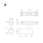 Светильник MAG-VIBE-SPOT-R35-8W Day4000-MIX (BK, 24 deg, 48V, TUYA Zigbee) (Arlight, IP20 Металл, 5 лет)