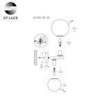 SL1162.301.02 Светильник настенный ST-Luce Латунь/Коньячный E14 2*40W