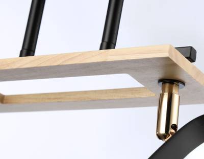 Светильник подвесной TR9525/2 BK/FGD/TI черный/золото/янтарь E27/2 max 40W 510*100*270