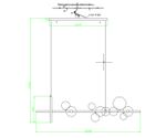 09408-10,19 Люстра Иона черный w120*28 h200 G9 50W+Led 17W (4000K) (Led лампы в комплекте 4000К)