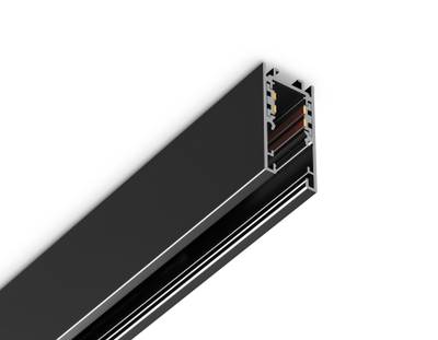 Шинопровод низковольтный накладной Magnetic 48V 10mm GL1915 BK черный IP20 2000*21*43