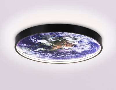 Светильник светодиодный настенно-потолочный FW11132 BK черный 18W LED 3000-6400K D300*38