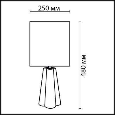 8125/1T COMFI LN25 376 черный/серый, керамика/текстиль Настольная лампа E27 1*60W 220V HINAMI