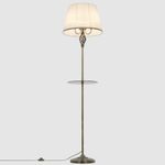 Citilux Вена CL402930T Торшер бронза со столиком и белым абажуром