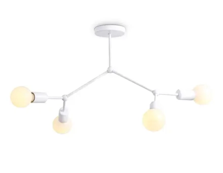 Потолочный светильник в стиле лофт TR8031/4 WH белый E27*4 max 40W D670*440