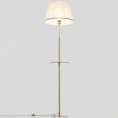 Citilux Линц CL402980T Торшер бронза со столиком и белым абажуром