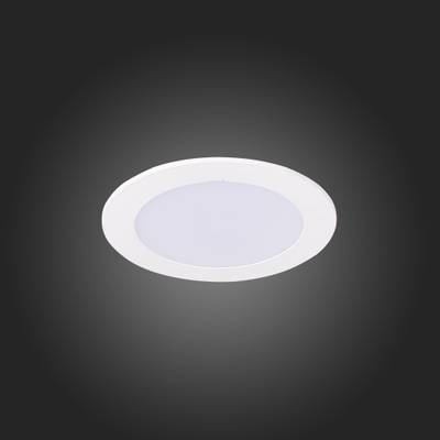 ST209.538.06 Св-к встр. Белый LED 1*6W 3000K 330Lm Ra80 110° IP20 D120xH8 90-265V