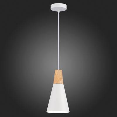 SLE125153-01 Подвес Белый/Белый, Светлое дерево E14 1*40W