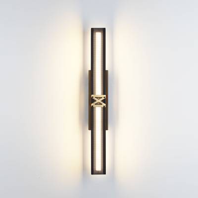 7083/12WL L-VISION ODL25 281 Настенный светильник черный/золото/ еталл/акрил IP20 LED 12W 3000K 220V MESH