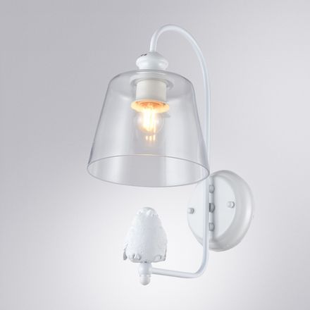 Бра Arte Lamp PASSERO A4289AP-1WH, 1хE27