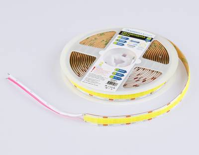 Светодиодная лента GS4803 COB 616Led/19W m/ 24V IP20 6500K/ 5m*12mm*2mm кратность резки 22.5mm (2 конт.)