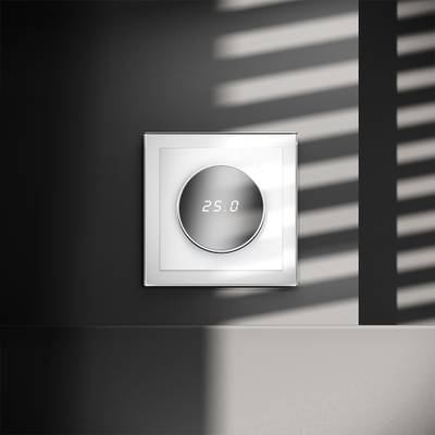 VLS070101 Терморегулятор электронный VOLTUM S70 с индикацией и датчиком, для теплого пола, (белый глянцевый) (ТМ Maytoni)