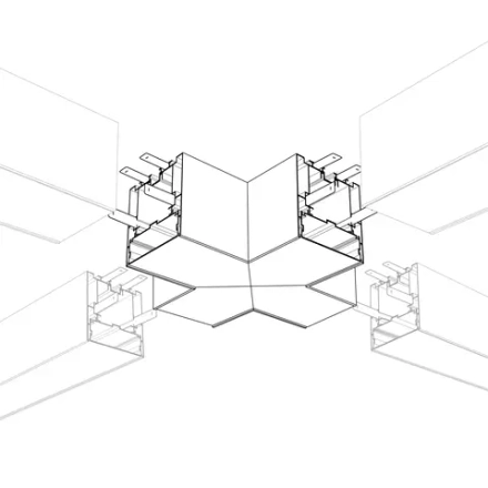 Угол S2-LINE-7977-X90 крестовой (Arlight, Металл)
