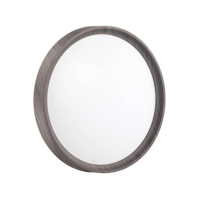 7627/DL PALE SN 122 Светильник пластик/венге под дерево LED 48Вт 3000-6300K D400 IP43 пульт ДУ WOODI