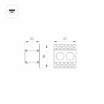Светильник MS-ORIENT-BUILT-TRIMLESS-TC-S38x67-5W Day4000 (WH-BK, 30 deg, 230V) (Arlight, IP20 Металл, 5 лет)