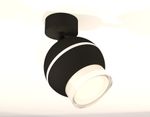 Комплект поворотного светильника с дополнительной подсветкой XM1102016 SBK/FR/CL черный песок/белый матовый/прозрачный MR16 GU5.3 LED 3W 4200K (A2210, C1102, N7160)