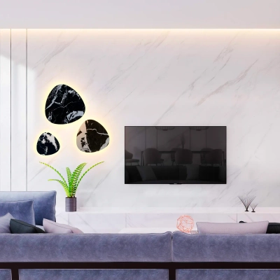 Бра Crystal Lux BILBAO AP12W LED D500 BLACK 0262/412