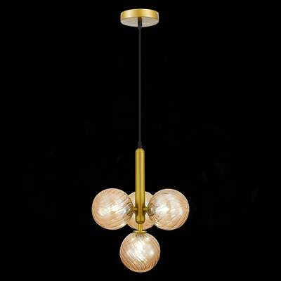 SLE220323-04 Люстра подвесная Золото/Янтарный G9 4*5W -