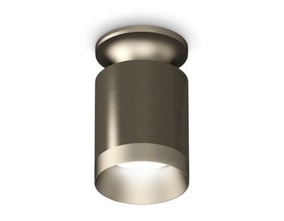 Комплект накладного светильника XS6303120 DCH/MCH черный хром/хром матовый MR16 GU5.3 (N6904, C6303, N6133)