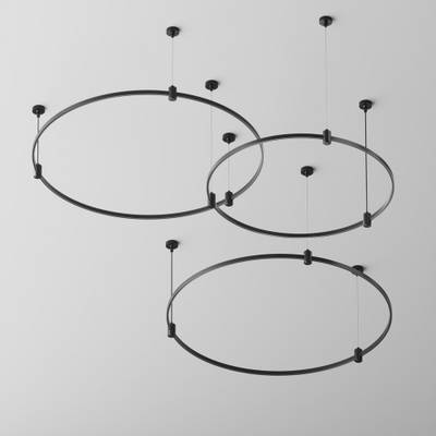 Шинопровод круглый 650мм Flarity черный, TRX154-R-D650-B. TM Maytoni