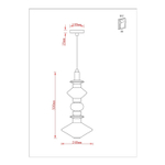 Подвесной светильник Arte Lamp FIORATO A2442SP-15PB, 1хLED