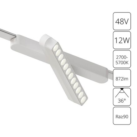 Магнитный трековый светильник Arte Lamp RAPID SMART A2961PL-1WH, 1хLED