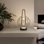 Настольный светодиодный светильник со стеклянным плафоном 80507/1 черный, LED