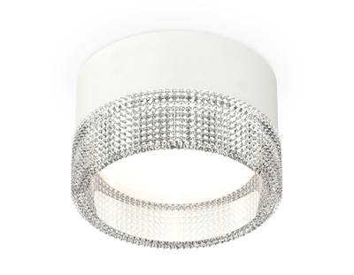 Комплект накладного светильника с композитным хрусталем XS8101030 SWH/CL белый песок/прозрачный GX53 (C8101, N8480)