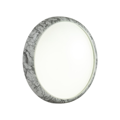 7638/DL COLOR SN 137 Светильник пластик/бел. мрамор LED 48Вт 4000K D410 IP43 MRAMO WHITE
