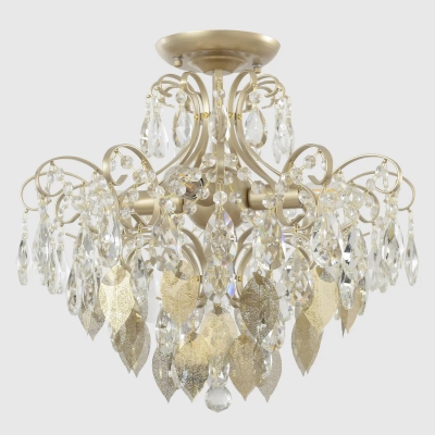 Светильник потолочный Crystal Lux ESMIRALDA PL4 GOLD 0523/104