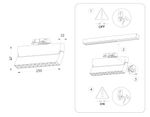 Светильник светодиодный трековый GL6815 WH белый LED 12W 3000K 24° 230*22*87