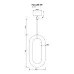 Подвесной светильник Concetto FL1184-3P, LED